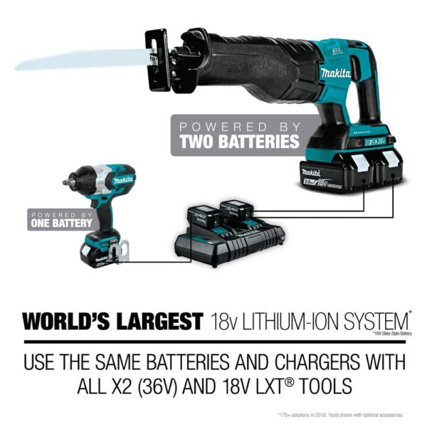 Makita 18- -Volt LXT Lithium-Ion Brushless Cordless XPT 3-Speed 1/2 in. Impact Wrench (Tool-Only)