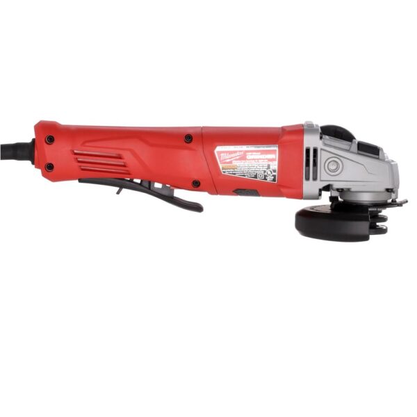 Milwaukee 11 Amp Corded 4-1/2 in. Small Angle Grinder Paddle No-Lock