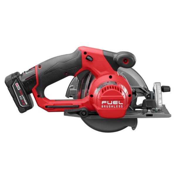 Milwaukee M12 FUEL 12-Volt Lithium-Ion Brushless Cordless 5-3/8 in. Circular Saw Kit with (1) 4.0Ah Battery, Charger, Tool Bag