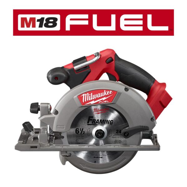 Milwaukee M18 FUEL 18-Volt Lithium-Ion Brushless Cordless 6-1/2 in. Circular Saw (Tool-Only)