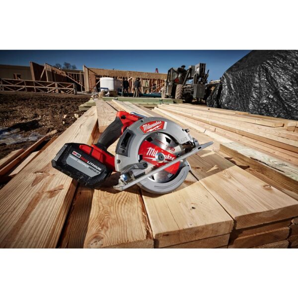 Milwaukee M18 FUEL 18-Volt Lithium-Ion Brushless Cordless 7-1/4 in. Circular Saw Kit with One 12.0Ah Battery, Charger, Tool Bag