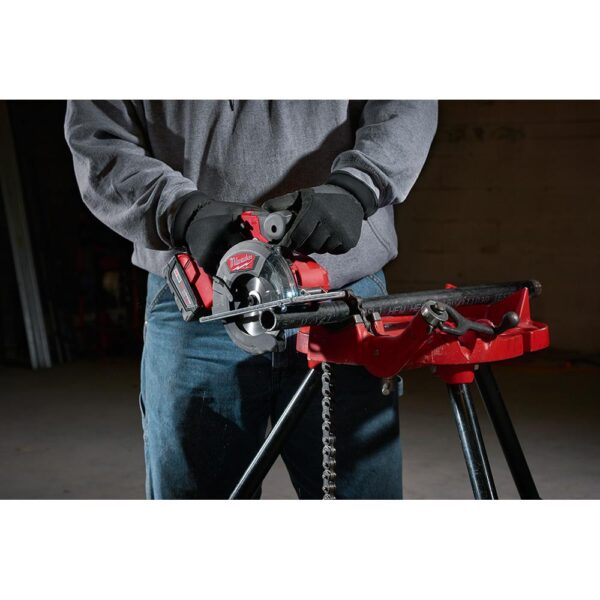 Milwaukee M18 FUEL 18-Volt Lithium-Ion Brushless Cordless Metal Cutting 5-3/8 in. Circular Saw (Tool-Only) w/ Metal Saw Blade