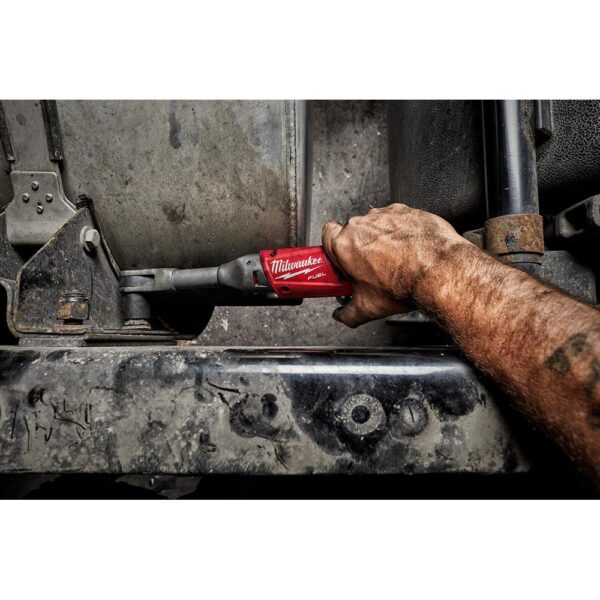 Milwaukee M12 FUEL 12-Volt 3/8 in. Lithium-Ion Brushless Cordless Extended Reach Ratchet (Tool-Only)