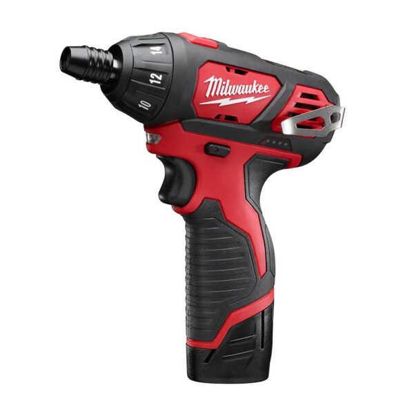 Milwaukee M12 12-Volt Lithium-Ion Cordless 1/4 in. Hex Screwdriver Kit with (1) 1.5Ah  Battery and Charger
