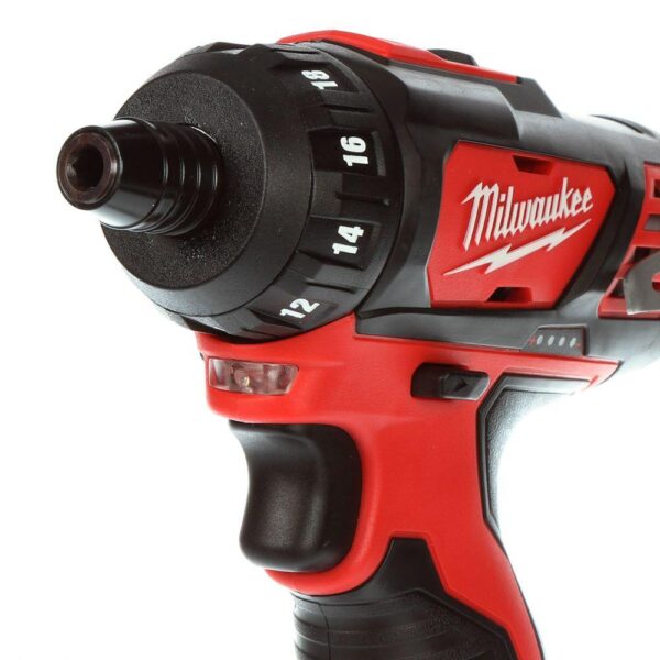 Milwaukee M12 12-Volt Lithium-Ion Cordless 1/4 in. Hex 2-Speed Screwdriver Kit with Two 1.5 Ah Batteries and Hard Case