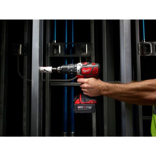 Milwaukee M18 18-Volt Lithium-Ion Cordless 1/2 in. Hammer Drill Driver Kit w/(2) 3.0Ah Batteries, Charger & Hard Case