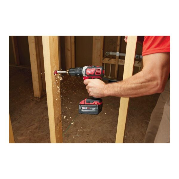 Milwaukee M18 18-Volt Lithium-Ion Cordless 1/2 in. Hammer Drill Driver Kit w/(2) 3.0Ah Batteries, Charger & Hard Case