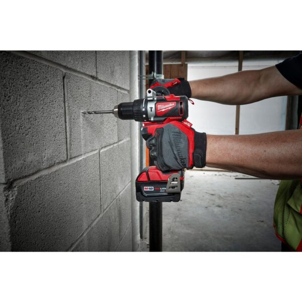 Milwaukee M18 18-Volt Lithium-Ion Brushless Cordless 1/2 in. Compact Hammer Drill Tool Only