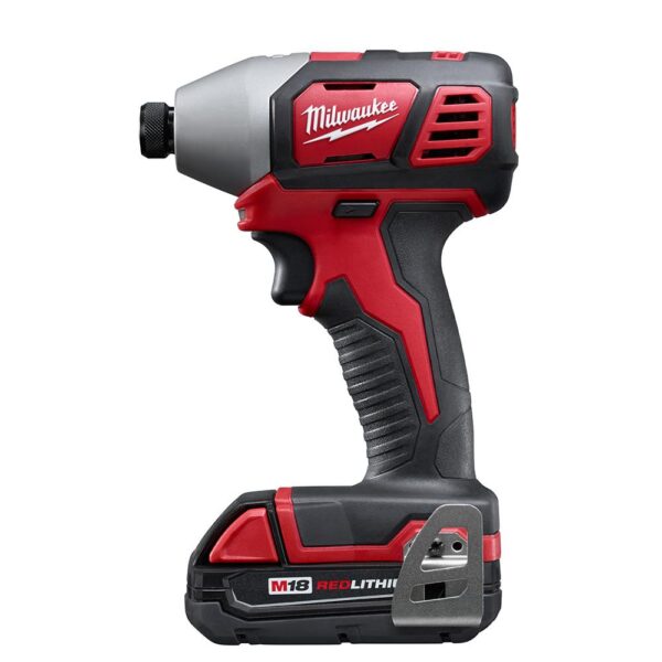 Milwaukee M18 18-Volt Lithium-Ion Cordless 1/4 in. Impact Driver Kit with(2) 1.5Ah Batteries, Charger, Hard Case