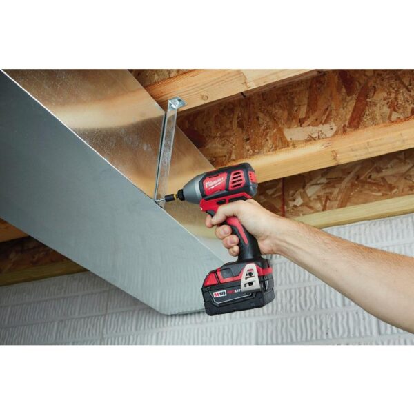 Milwaukee M18 18-Volt Lithium-Ion Cordless 1/4 in. Hex 2-Speed Impact Driver W/(2) 3.0Ah Batteries, Charger, Hard Case