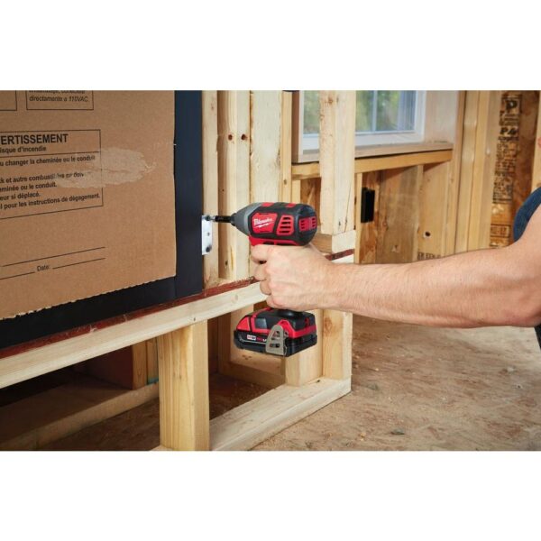 Milwaukee M18 18-Volt Lithium-Ion Cordless 1/4 in. 2-Speed Impact Driver Kit W/(2) 1.5Ah Batteries, Charger, Hard Case