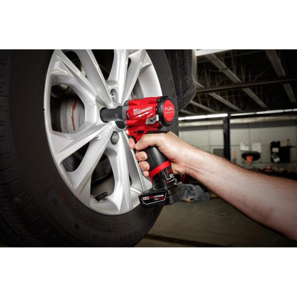 Milwaukee M12 FUEL 12-Volt Lithium-Ion Brushless Cordless Stubby 1/2 in. Impact Wrench with Pin Detent (Tool-Only)