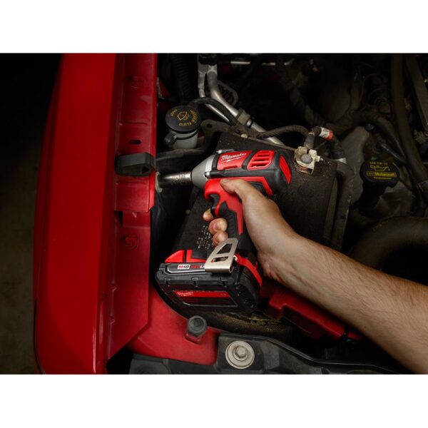 Milwaukee M18 18-Volt Lithium-Ion Cordless 3/8 in. Impact Wrench W/ Friction Ring W/ M18 Starter Kit (1) 5.0Ah Battery & Charger