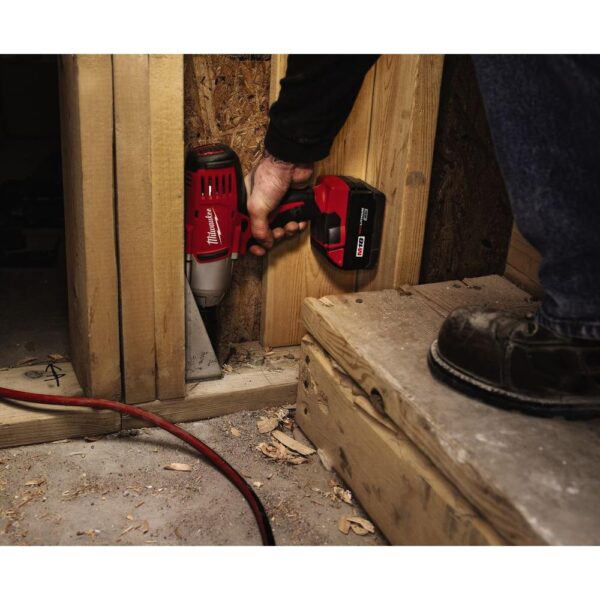 Milwaukee M18 18-Volt Lithium-Ion Cordless 1/2 in. Impact Wrench W/ Friction Ring W/ (1) 5.0Ah Battery and Charger