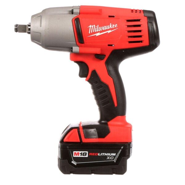 Milwaukee M18 1/2 in. 18-Volt Lithium-Ion Cordless Impact Wrench W/Friction Ring Kit W/(2) 3.0 Ah Batteries Charger and Hard Case