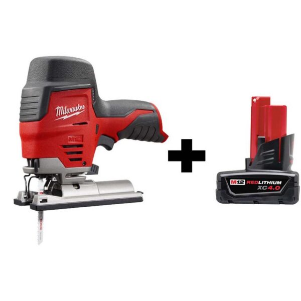 Milwaukee M12 12-Volt Lithium-Ion Cordless Jig Saw with 4.0 Ah Battery