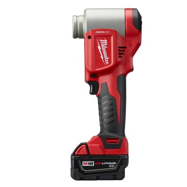 Milwaukee M18 18-Volt Lithium-Ion 1/2 in. - 2 in. Force Logic High Capacity Cordless Knockout Tool Kit /W Die Set, 3.0Ah Batteries