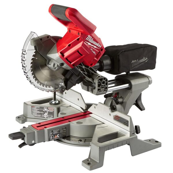 Milwaukee M18 FUEL 18-Volt Lithium-Ion Brushless Cordless 7-1/4 in. Dual Bevel Sliding Compound Miter Saw Kit w/One 5.0Ah Battery