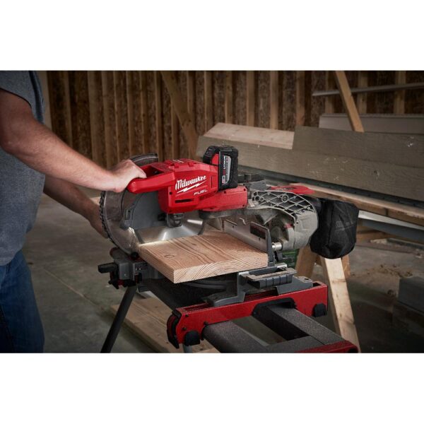 Milwaukee M18 FUEL 18-Volt Lithium-Ion Brushless Cordless 10 in. Dual Bevel Sliding Compound Miter Saw (Tool-Only)
