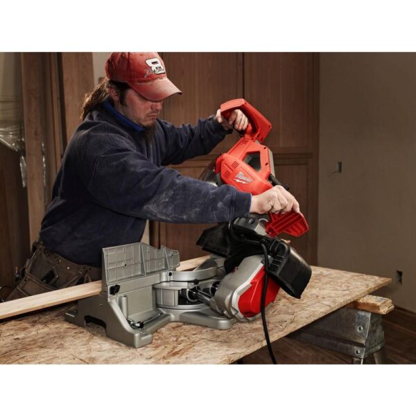 Milwaukee 12 in. Sliding Dual Bevel Miter Saw with Folding Miter Saw Stand