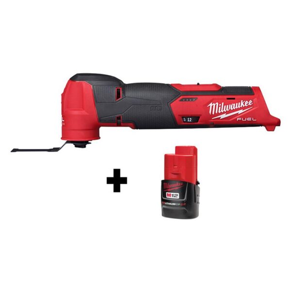 Milwaukee M12 FUEL 12-Volt Lithium-Ion Cordless Oscillating Multi-Tool with M12 2.0Ah Battery
