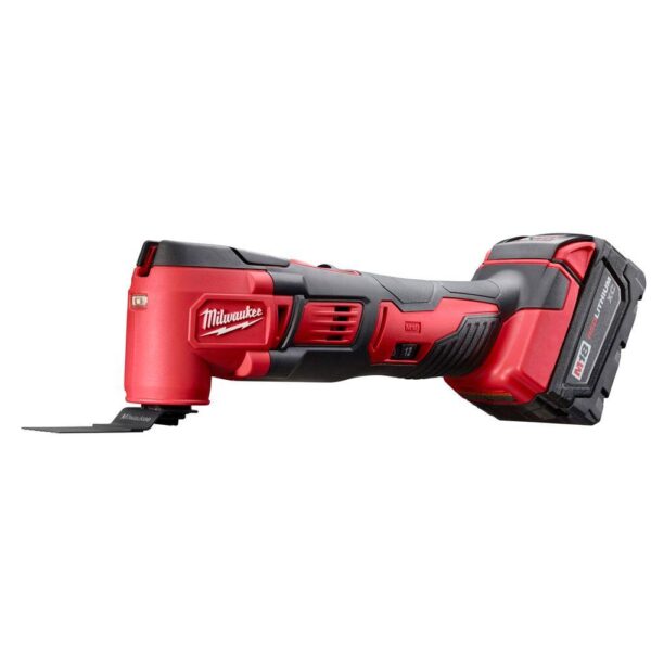 Milwaukee M18 18-Volt Lithium-Ion Cordless Oscillating Multi-Tool Kit w/(2) 3.0Ah Batteries, Accessories, Charger, Bag