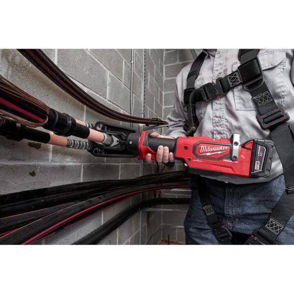 Milwaukee M18 18-Volt 15-Ton Lithium-Ion Cordless FORCE LOGIC Utility Crimper with 2-Batteries, Charger Tool Bag