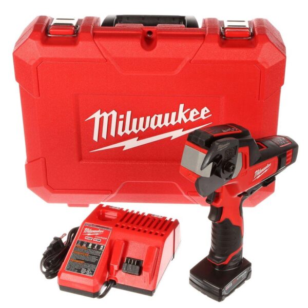 Milwaukee M12 12-Volt Lithium-Ion Cordless 600 MCM Cable Cutter Kit with One 3.0Ah Battery, Charger and Hard Case