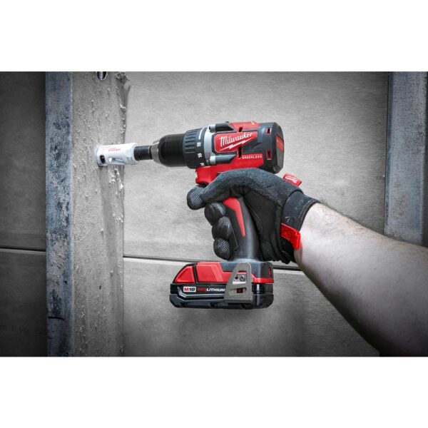Milwaukee M18 18-Volt Lithium-Ion Brushless Cordless 1/2 in. Compact Drill/Driver Kit with (2) 2.0 Ah Batteries, Charger and Case