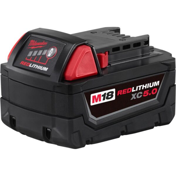 Milwaukee M18 FUEL 18-Volt Lithium-Ion Brushless Cordless 1/2 in. Mud Mixer Kit W/(2) 5.0Ah Batteries, Charger & Tool Bag