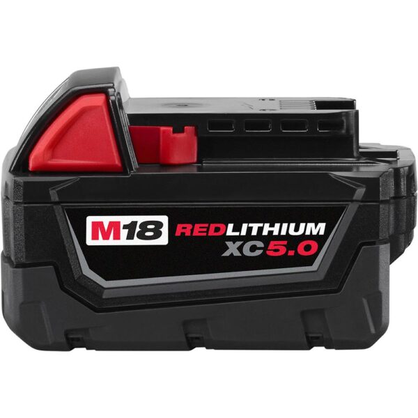 Milwaukee M18 18-Volt Lithium-Ion 5.0 Ah Battery and Charger Starter Kit with Tool Bag