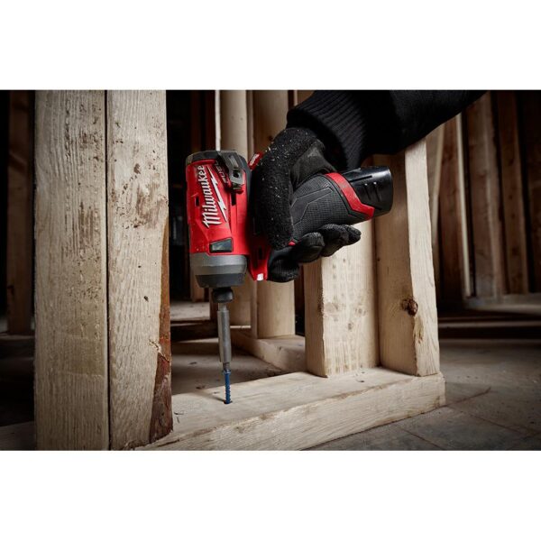 Milwaukee M12 FUEL 12-Volt Lithium-Ion Brushless Cordless Ratchet & Impact Combo Kit (3-Tool) with (2) 2.0Ah Battery & Charger