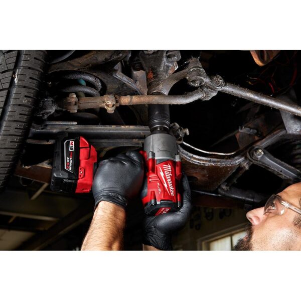 Milwaukee M18 FUEL 18-Volt Lithium-Ion Brushless Cordless 1/2 in. Impact Wrench with Friction Ring Kit with Free M18 Grease Gun