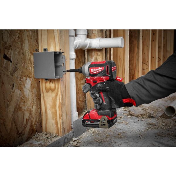 Milwaukee M18 18-Volt Lithium-Ion Brushless Cordless Hammer Drill/Impact Combo Kit (2-Tool) with 2 Batteries, Charger and Bag
