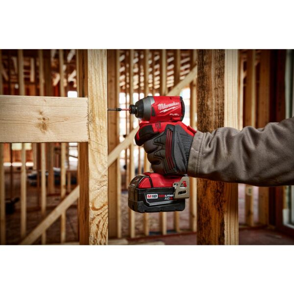 Milwaukee M18 FUEL 18-Volt Lithium-Ion Brushless Cordless Hammer Drill Driver/SDS Rotary Hammer/ Impact Driver with 4-Batteries