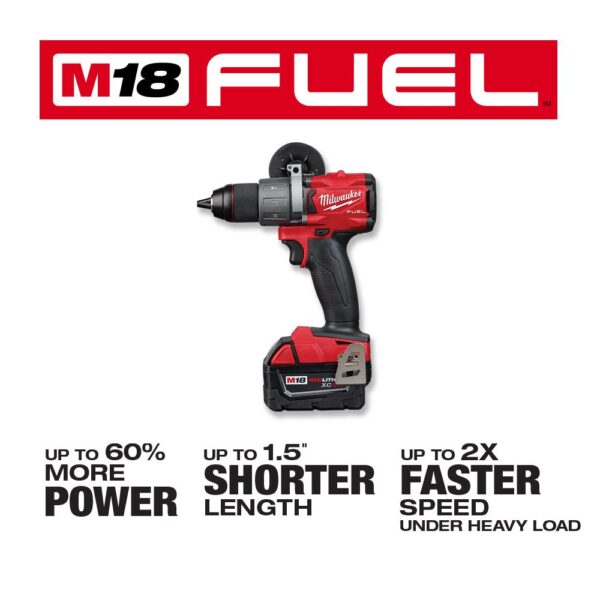 Milwaukee M18 FUEL 18-Volt Lithium-Ion Brushless Cordless Hammer Drill/Jig Saw/Impact Driver (3-Tool Kit) with 4-Batteries