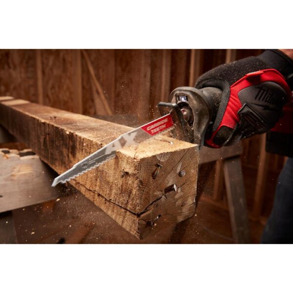 Milwaukee SAWZALL Carbide Demolition Wood and Metal Cutting Reciprocating Saw Blade Set (5-Piece)