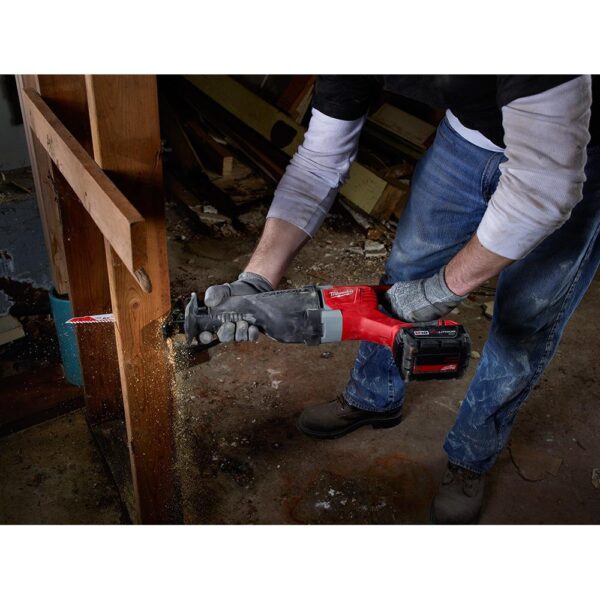 Milwaukee M18 18-Volt Lithium-Ion Cordless SAWZALL Reciprocating Saw W/(2) 3.0Ah Batteries, Charger, Hard Case