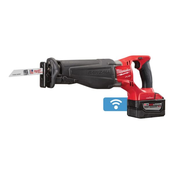 Milwaukee M18 FUEL ONE-KEY 18-Volt Lithium-Ion Brushless Cordless SAWZALL Reciprocating Saw Kit with Two 9.0Ah Batteries