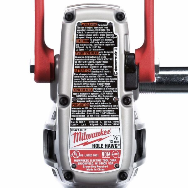 Milwaukee 7.5 Amp 1/2 in. Hole Hawg Drill Kit with Case