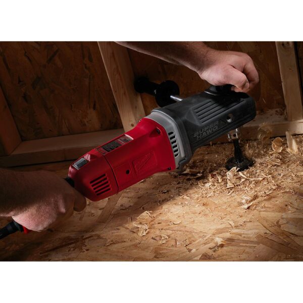Milwaukee 13 Amp Corded 1/2 in. Super Hawg Hole Hawg Right Angle Drill Driver