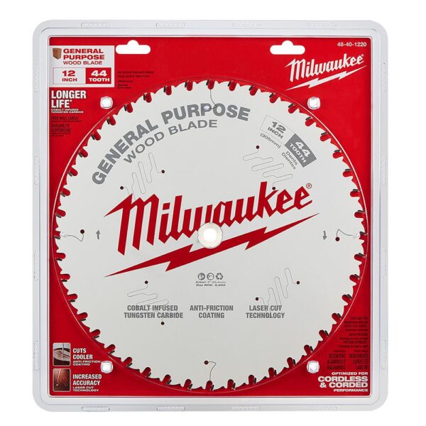Milwaukee 12 in. x 44-Tooth General Purpose Circular Saw Blade