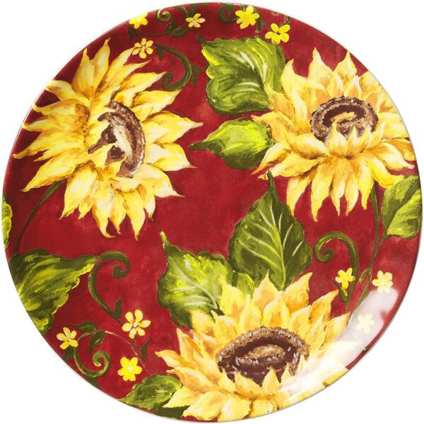 Certified International Sunset Sunflower 16-Piece Traditional Multi-color Ceramic Dinnerware Set (Service for 4)