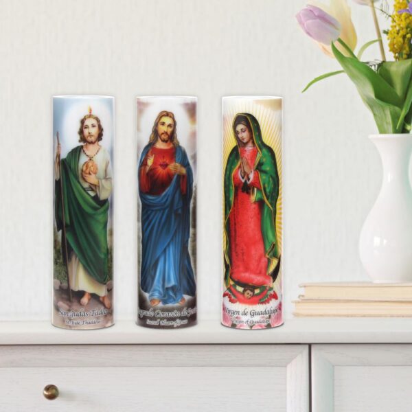 Stonebriar Collection 8 in. Jesus LED Prayer Candle