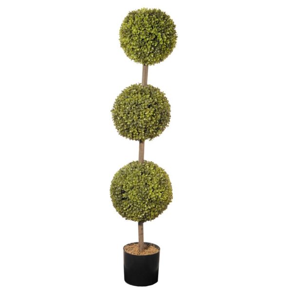 National Tree Company 48 in. Boxwood 3-Ball Topiary