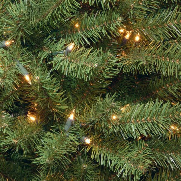 National Tree Company 12 ft. North Valley Spruce Pencil Slim Artificial Christmas Tree with Clear Lights
