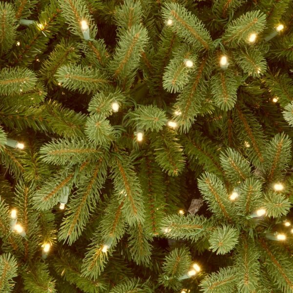 National Tree Company 7-1/2 ft. Feel Real Jersey Fraser Slim Fir Hinged Artificial Christmas Tree with 800 Clear Lights