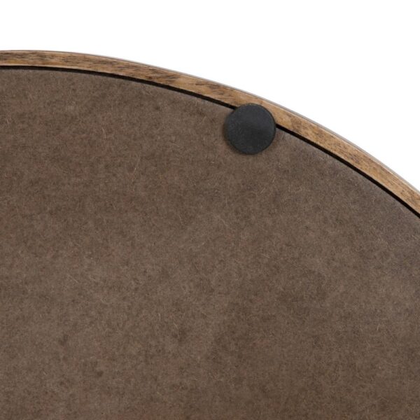 Kate and Laurel Lipton 18 in. x 18 in. Natural Round Wood Decorative Tray
