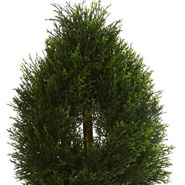 Nearly Natural UV Resistant Indoor/Outdoor Double Pond Cypress Spiral Artificial Topiary Tree