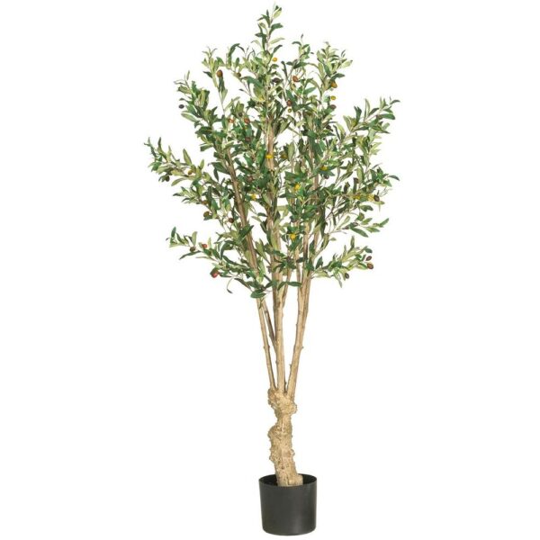 Nearly Natural 5 ft. Olive Silk Tree